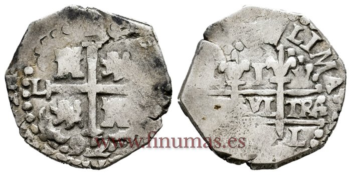 Cy06823.- CARLOS II - 1 Real 1692 Lima V.- MBC
