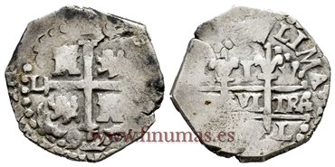 Cy06823.- CARLOS II - 1 Real 1692 Lima V.- MBC