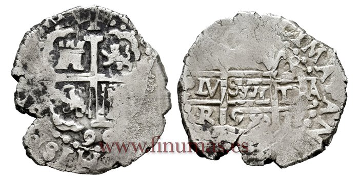 Cy06852.- CARLOS II - 1 Real 1699 Lima R.- MBC