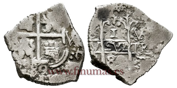 Cy06809.- CARLOS II - 1 Real 1689 Lima V.- MBC