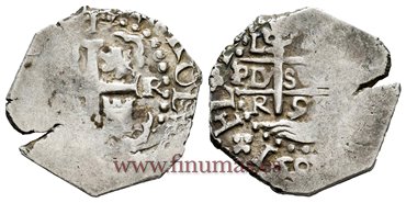 Cy06836.- CARLOS II - 1 Real 1695 Potosi R.- MBC