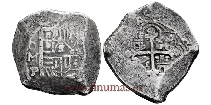 Cy06052.-FELIPE IV - 8 Reales Mexico P .-BC+ 