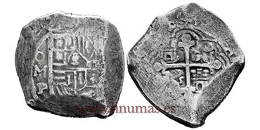 Cy06052.-FELIPE IV - 8 Reales Mexico P .-BC+ 