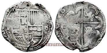 Cy05905.-FELIPE IV - 8 Reales 16xx Potosi T.- BC+