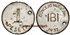 Cy16782.- GUERRA CIVIL - IBI  1 piezas  1937. Latón  niquelado.- MBC
