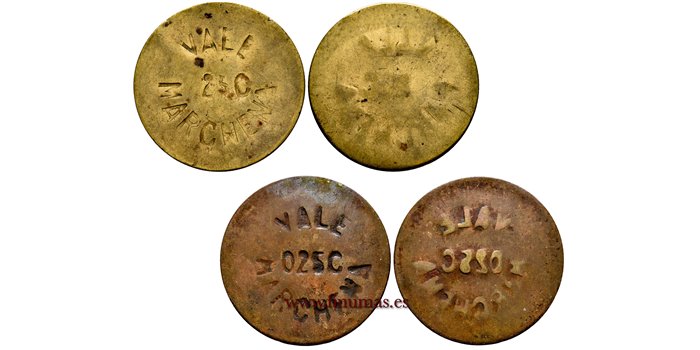 Cy16805.- GUERRA CIVIL - MARCHENA  Serie 2 piezas N/D.- MBC