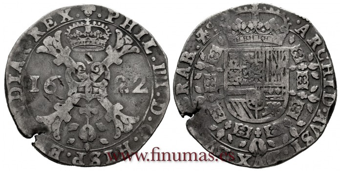 Cyp1622B.- FELIPE IV -  Patagon  1622 Bruselas. Mbc+