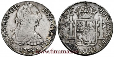 CY11341.- CARLOS III - 8 Reales 1788 Mexico F.M. -M.B.C.