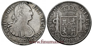 CY13095.- CARLOS IV - 8 Reales 1800 Mexico F.M.  -M.B.C.