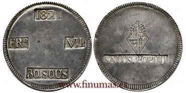 CY15169.- FERNANDO VII - 30 SOUS 1821 Mallorca  - E.B.C-