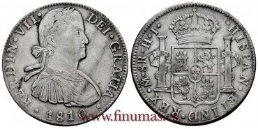 CY14955.- FERNANDO VII - 8 Reales 1810 Mexico H.J. -M.B.C. 