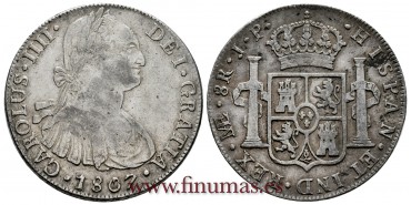 CY13148.- CARLOS IV - 8 Reales 1807 Lima J.P.  -M.B.C.