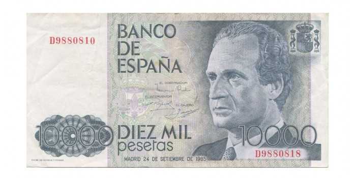 F519C - 10000 Pesetas 24-9-1985 BC+.  Serie A/1Z