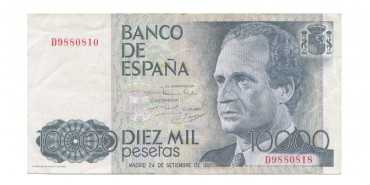 F519C - 10000 Pesetas 24-9-1985 BC+.  Series A/1Z