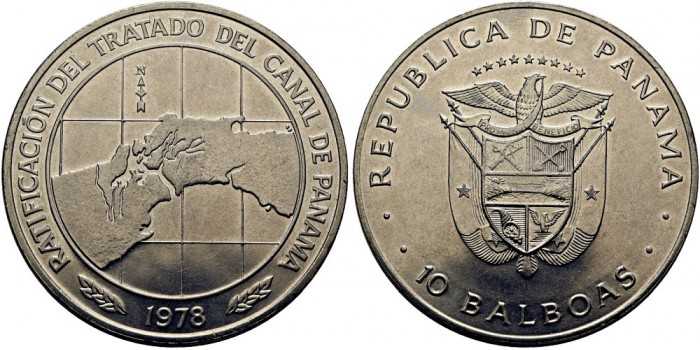 PANAMA - K-053a - 10 BALBOAS 1978.  S.C