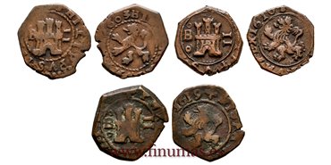 Cy04009-L.-FELIPE III - 2 Maravedi 1603,1617 y 1618 Burgos.-BC