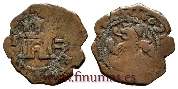 Cy04010.-FELIPE III - 2 Maravedi  1603 Segovia.-BC