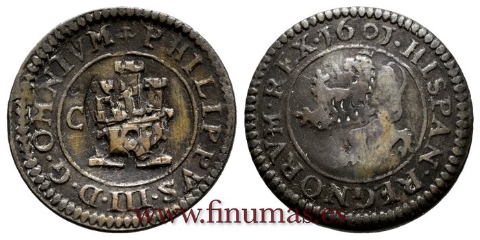 Cy04047.-FELIPE III - 4 Maravedi  1601 Cuenca.-MBC