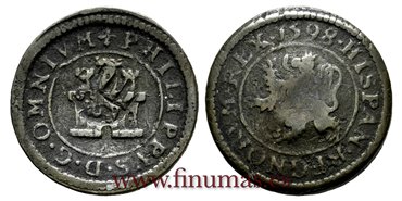 Cy04053.-FELIPE III - 4 Maravedi  1598 Segovia.-MBC-