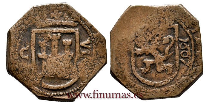 Cy04140.-FELIPE III - 8 Maravedi  1607 Cuenca.-BC-