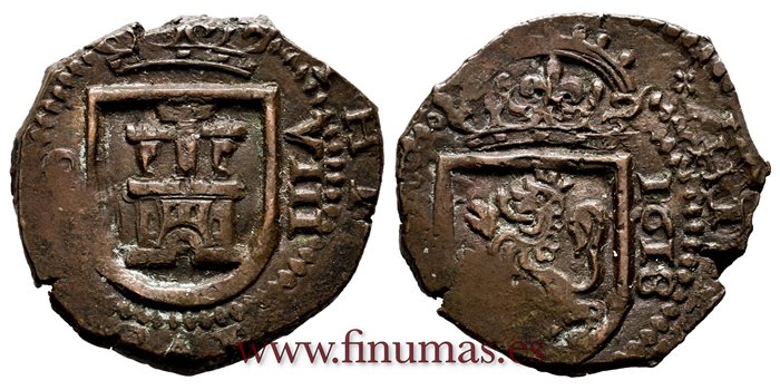 Cy04146.-FELIPE III - 8 Maravedi  1618 Cuenca.-BC-