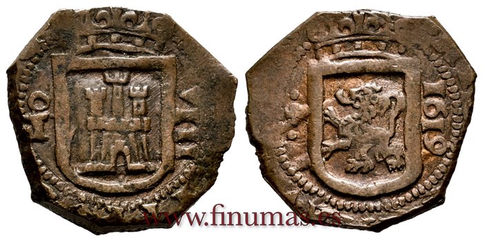 Cy04175.-FELIPE III - 8 Maravedi  1619 Toledo.-BC