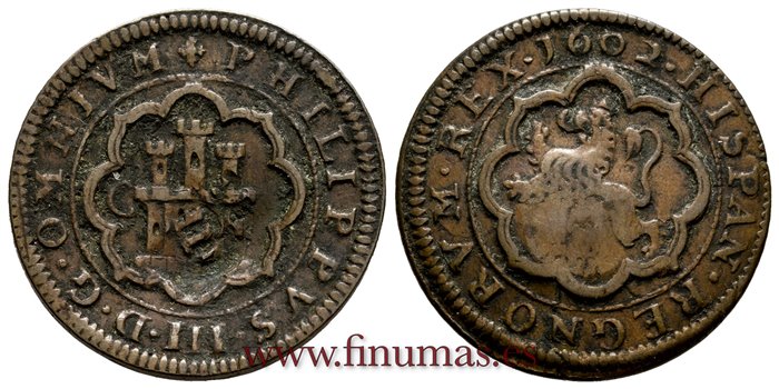 Cy04118.-FELIPE III - 8 Maravedi  1602 Cuenca.-MBC+