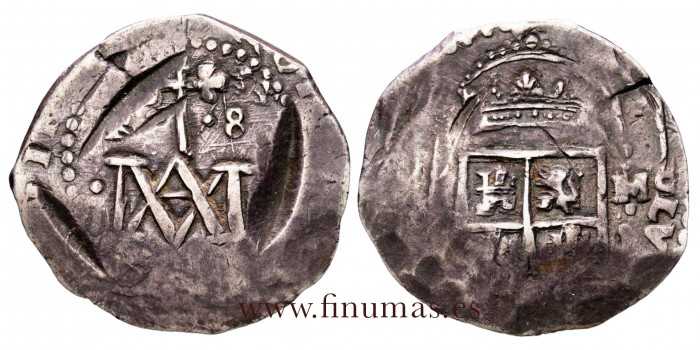 Cy07183.2.- CARLOS II 8 REALES "MARIA" SEVILLA M. MBC-