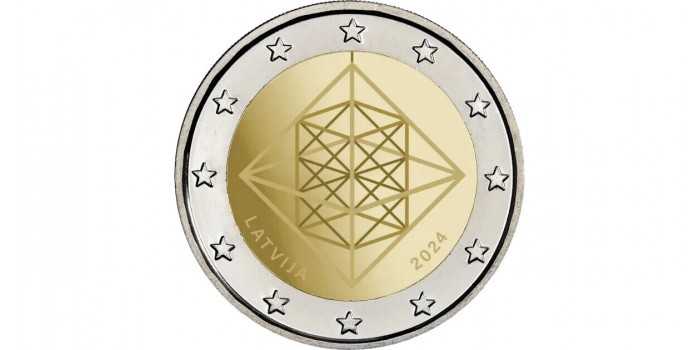 2 EUROS CONMEMORATIVOS LETONIA 2024 " HIMMELI"