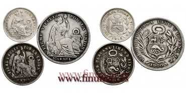 PERU - K-204,205,206 - 1/2, 1 Y 1/5 SOL - MBC  3 piezas