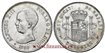 Cy16696J.- ALFONSO XIII 5 Pesetas 1890 (18-90) MPM - SC-