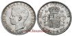 Cy16719F.- ALFONSO XIII 1 Peso 1895 Puerto Rico PGV - MBC+