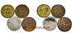Cy16816L.- Lote 4 piezas Guerra Civil. 2 x 25 cent. IBI, 10 Ctms. Cazalla de la Sierra y 1 Pts. Segarra de Gaia