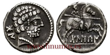 BOLSKAN (HUESCA) DENARIO 180-20 a.C