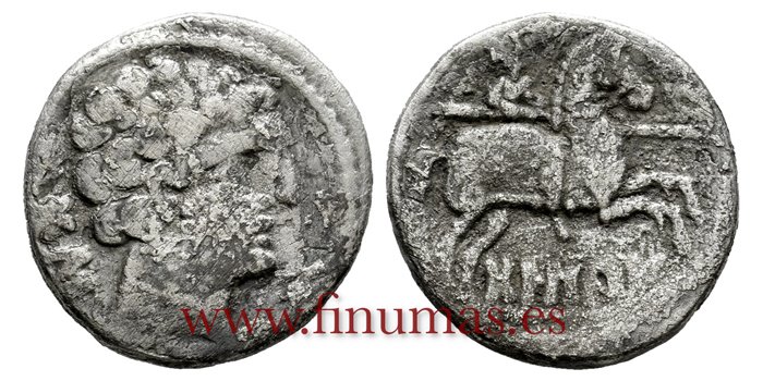 BOLSKAN (HUESCA) DENARIO 180-20 a.C