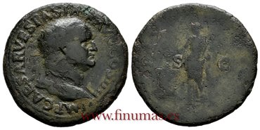 VESPASIANO DUPONDIO 71 LUGDUNUM