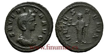 SEVERINA DENARIO AURELIANO 270-275 ROMA