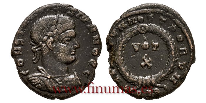 CONSTANTINO II FOLLIS 323-324 ROMA