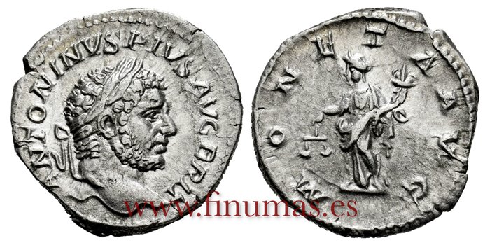 CARACALLA DENARIO 210-213 d.C  ROMA