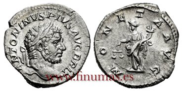 CARACALLA DENARIO 210-213 d.C  ROMA