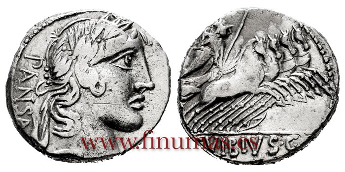 REPUBLICA DENARIO 90 a.C GENS VIBIUIS