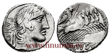 REPUBLICA DENARIO 90 a.C GENS VIBIUIS