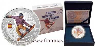 10 Euros Spanish Olympic Team 2026 - Snowboarding
