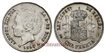Cy16673F.- ALFONSO XII 1 Peseta 1893 PGL(18-93) - MBC+