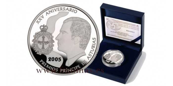 2005 - 10 EUROS "PRINCIPE DE ASTURIAS AWARDS".  SILVER - PROOF