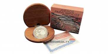 2000 - 1000 Pesetas 2000. Atletismo en silla de ruedas. Plata -Proof