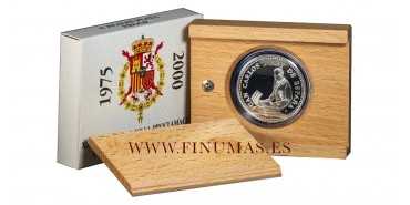 2000 - 2000 PTS "25 ANIV. PROCLAMACION JUAN CARLOS I" - SILVER