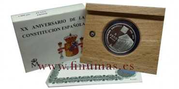 1998 - 1000 Pesetas 1998 XX ANNIVERSARY OF THE CONSTITUTION. SILVER -PROOF