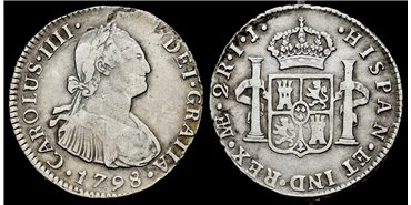 Cy12780.-CARLOS IV -2 Reales 1798 Lima I.J.-MBC