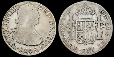 Cy12870.-CARLOS IV -2 Reales 1808 Mexico T.H.-BC